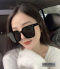 EMBOSSED LOGO SQUARE FRAME SUNGLASSES 25503 IN ACETATE