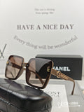 SQUARE SUNGLASSES 59909 IN BLACK TR FRAME WITH RESIN LENSES