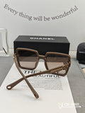 SQUARE SUNGLASSES 59909 IN BLACK TR FRAME WITH RESIN LENSES
