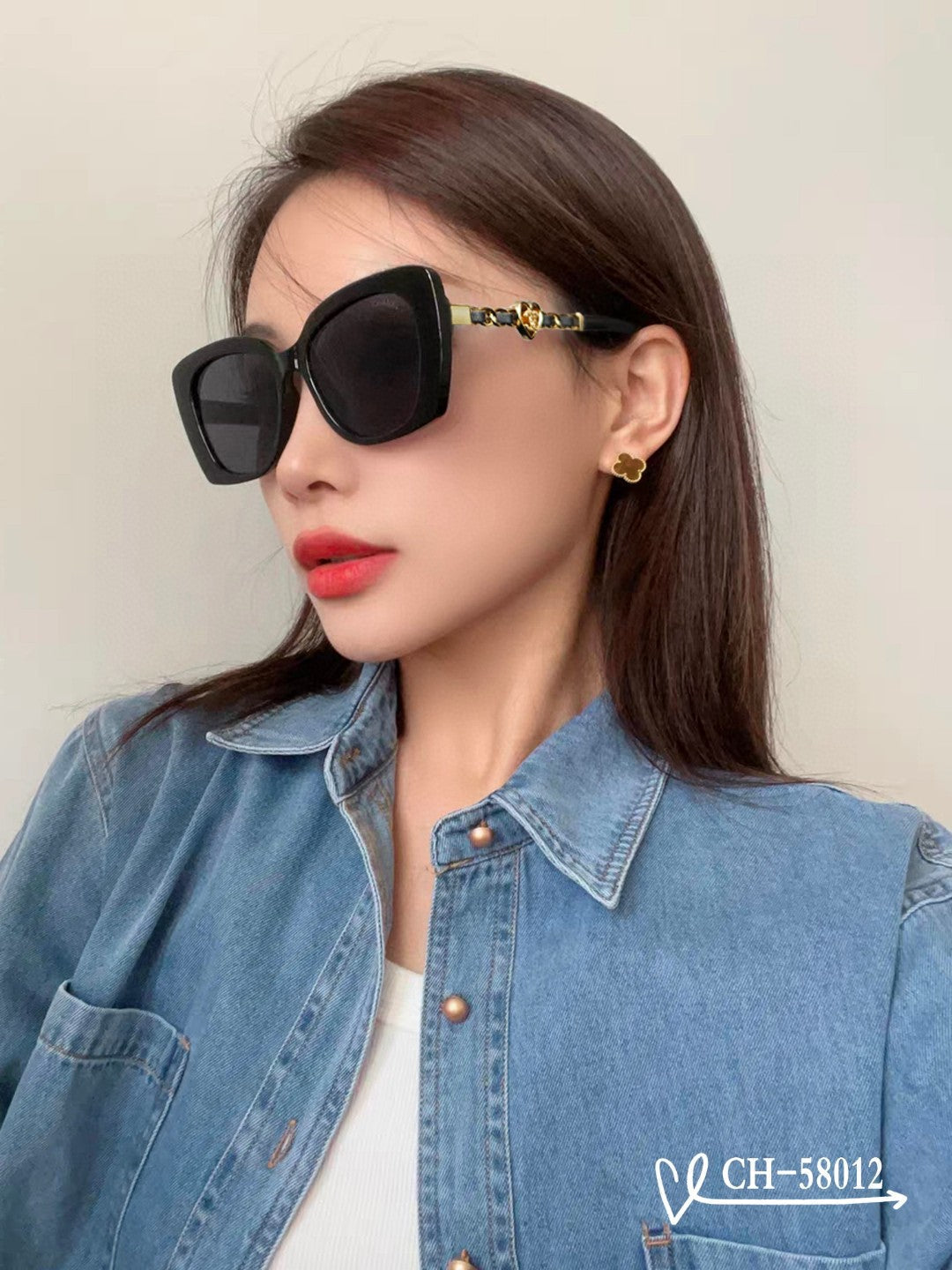 SQUARE SUNGLASSES 58012 IN ACETATE