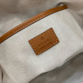 SMALL 35 STRAW-EFFECT TOTE BROWN MIX BEIGE