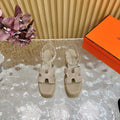 JAM 30 SANDAL IN TORTILLA BROWN VELVET