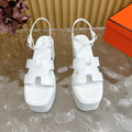 JAM 30 SANDAL IN WHITE CALFSKIN