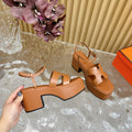 JAM 30 SANDAL IN BRONZE BROWN CALFSKIN