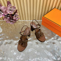 JAZZ 90 SANDAL IN WALNUT BROWN SUEDE