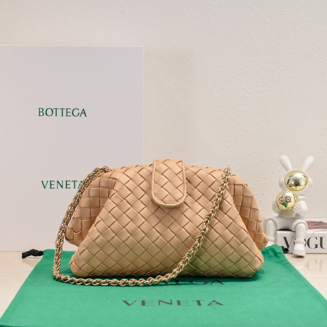 Teen Lauren 1980 With Chain 31.5 Beige Leather Ghw