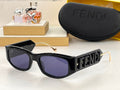 EMBOSSED LOGO ROMA RECTANGULAR FRAME SUNGLASSES FE40108U IN ACETATE