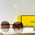 TRAVEL ROUND FRAME SUNGLASSES FD8136 IN METAL