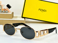 FIRST CRYSTAL OVAL FRAME SUNGLASSES 7076 IN METAL