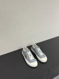 FF TRAINER SNEAKER IN DOLPHIN GRAY MIX WHITE CALFSKIN