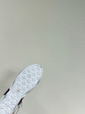 LACE-UP BOOTS IN BEIGE SUEDE AND WHITE MESH