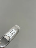 LACE-UP SNEAKER IN BEIGE SUEDE