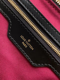 KEEPALL BANDOULIÈRE 45 IN BLACK MONOGRAM TOMETTE CANVAS
