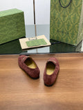 HORSEBIT LOAFER IN UMBER BROWN SUEDE WITH GOLD HARDWARE
