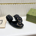 GG BALLET SUPER SLIM BLACK LAMBSKIN