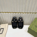 GG BALLET SUPER SLIM BLACK LAMBSKIN