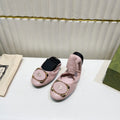 GG BALLET SUPER SLIM PASTEL PINK LAMBSKIN