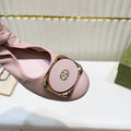 GG BALLET SUPER SLIM PASTEL PINK LAMBSKIN