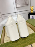 GG HORSEBIT PLATFORM LOAFER WHITE CALFSKIN