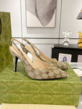 HORSEBIT SLINGBACK 105 IN TAN BEIGE CANVAS