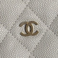 HOBO BAG 21 IN RHINO GRAY GRAINED CALFSKIN GOLD HARDWARE