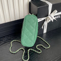 HOBO BAG 21 IN GREENISH GRAINED CALFSKIN GOLD HARDWARE
