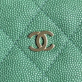 HOBO BAG 21 IN GREENISH GRAINED CALFSKIN GOLD HARDWARE