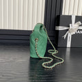 HOBO BAG 21 IN GREENISH GRAINED CALFSKIN GOLD HARDWARE