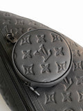 DUO CROSSBAG BAG 42 IN BLACK EMBOSSED CALFSKIN
