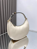 FENDIGRAPHY MEDIUM 29 IN WHITE SMOOTH LAMBSKIN GOLD HARDWARE