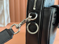 SMALL JUMBO CROSSBODY 23 IN GREY AND BLACK GRAINY GG LAMBSKIN