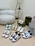 GG INTERLOCKING G SNEAKER WHITE BROWN CALFSKIN AND FABRIC