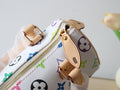 EAST WEST 15 BAG IN WHITE MIX COLORFUL CALFSKIN