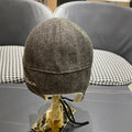 KNITTED TRAPPER HAT IN GRAY WOOL 439525