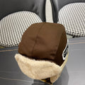 TRAPPER HAT IN BROWN SUEDE AND RABBIT FUR 439534
