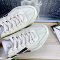 GG COUPLE TRAINER WHITE CALFSKIN WITH ICON 25