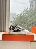 GET SNEAKER IN BLACK MIX WHITE MAXI CANVAS AND CALFSKIN