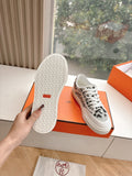 GET SNEAKER IN BLACK MIX PALE GRAY MAXI CANVAS AND CALFSKIN