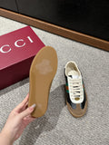 GG & ADIDAS SNEAKER BLACK AND BROWN CALFSKIN