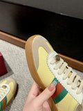 GG & ADIDAS SNEAKER KHAKI CALFSKIN