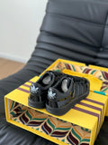 GG & ADIDAS GAZELLE SNEAKER GLOSSY BLACK CALFSKIN