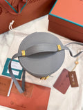 EXTRA CASE MEDIUM 16 BAG IN DOVE GRAY SMOOTH CALFSKIN WITH GOLD HARDWARE