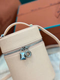 EXTRA CASE MEDIUM 16 BAG IN LIGHT PINK SMOOTH CALFSKIN WITH SILVER HARDWARE
