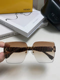 FF PATTERN FIRST CRYSTAL SQUARE FRAME SUNGLASSES 562044 IN ACETATE