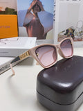 SQUARE SUNGLASSES 581358 IN NUDE PINK ACETATE EMBOSSED MONOGRAM LOGO