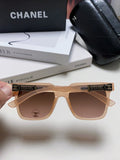 SQUARE SUNGLASSES 632877 IN PINK CLEAR ACETATE