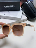 SQUARE SUNGLASSES 632877 IN PINK CLEAR ACETATE