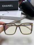 SQUARE SUNGLASSES 632881 IN GRAY CLEAR ACETATE