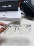 SQUARE SUNGLASSES 632887 IN CLEAR ACETATE