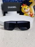 SQUARE SUNGLASSES 641782 IN BLACK ACETATE